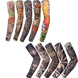 12 PCS Sports Arm Sleeves For Braces Splints & Slings , Tattoo Sleeve  Seamless Hand Warmer Basketball & Activities , Outdoor Sunscreen Riding  Cycling