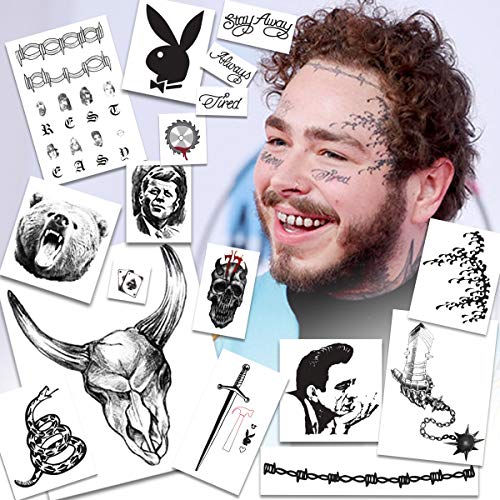 Celebrity Temporary Tattoos UPDATED 2022 to include Skull Flail Circular