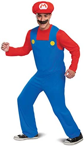 Disguise mens Mario Costume Official Nintendo Super Mario Bros Adult