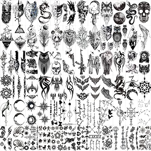 Hotoyannia 72 Sheets Tiny Temporary Tattoos Stickers Fake Tattoos That