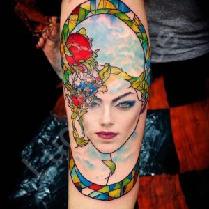 Stained Glass Tattoos 38