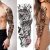2 Sheets Full Arm Temporary Tattoos -Waterproof Fake Tattoos With Realistic Dragon Old School Body Art For Men Women Cute Leg Sleeve Tattoos Stickers For Adults Kids That Look Real
