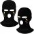 3 Hole Knitted Full Face Cover Ski Mask Rainbow Teardrops Embroidered Winter Balaclava Warm for Adult Kids Outdoor Christmas
