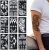 9 Sheets Temporary Tattoo Stencils, Tribal Totem for Men Tattoo Stencil Kit Temporary Glitter Airbrush Tattoo Stickers for Decorate Your arms, Shoulders, Back and Any Other Parts of Your Body