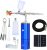 Airbrush Kit with Compressor Cordless Dual Action Airbrush Set Rechargeable Detachable Air Brush Gun Portable High Pressure Airbrush Kit for Makeup Art Painting Craft Cake Tattoo Model Barber