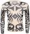 KKmeter Men’s See through Fake Tattoo Tribal Inspired Print Long Sleeve T Shirt Tops Cosplay Party Costume