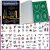 Master Airbrush Tattoo Stencils Set Book #1 Reuseable Tattoo Template Set, Book Contains 100 Unique Stencil Designs – Vinyl Sheets with a Self Adhesive Backing
