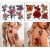 Roarhowl Large Temporary Tattoo Beautiful Butterfly Flower Stickers Mushroom Dragonfly Plant Picture Fake Tattoos for Women 8 Sheets