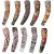 Tattoo Arm Sleeves, 10 Pack Cool Body Arts Fake Temporary Tattoo Cover Halloween Costume UV Sun Block Protection for Camping Hiking Exercise Sports Golf Riding Bike Outdoor,Random Color