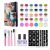 Temporary Glitter Tattoos Kit for Kids, 24 Large Glitter Colors & 6 Fluorescent Colors, 105 Stencils, Body Glitter Nail Art Glow in Dark Tattoo, Body Glitter Festival Party with 5 Brushes 2 Glue
